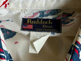 Med/Lrg - Vintage 90s Ruddock Abstract Paint Splat Print Western Short Sleeve Button Up Shirt