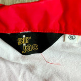 Vintage 70s/80s Sir-Jac Reed Tool / Oilfield Red Windbreaker Jacket (Size Large)