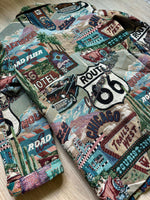 Vintage 90s Hamilton Route 66 / Travel Tapestry Blazer (Women's Medium)