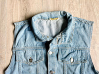 Sm/Med - Vintage 90s Lt. Wash Denim Vest