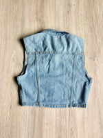 Sm/Med - Vintage 90s Lt. Wash Denim Vest