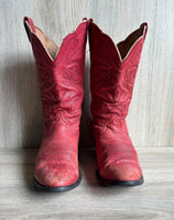 Womens 8.5 B Ariat Faded Red Cowboy Boots