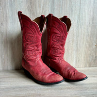 Womens 8.5 B Ariat Faded Red Cowboy Boots