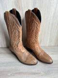 Women's Size 8D Laredo  Brown Leather Cowboy Boots