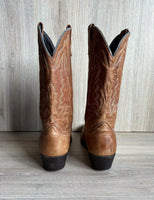 Women's Size 8D Laredo  Brown Leather Cowboy Boots