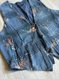 Vintage 90s AtLast Cowboy / Western Themed Plaid Vest (Sm/Med)