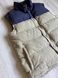 Med/Lrg - Classic Patagonia Two-Tone Beige/Navy Puffer Vest