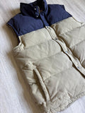 Med/Lrg - Classic Patagonia Two-Tone Beige/Navy Puffer Vest