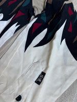XL - Vintage 90s Brooks & Dunn Beige/Cream w/Tribal Flames Button Up Western Shirt