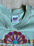 Sm/Med - Vintage 90s Southwestern Puff Paint T-Shirt