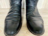 Size 13 Justin Black Roper Cowboy Boots