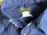 3X - Vintage 90s Rustler by Wrangler Blue / Aztec Pearlsnap Short Sleeve Western Shirt