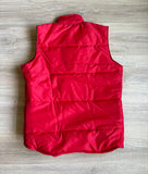 Medium - Vintage 70s Reed Tool (Oilfield) Red Poly Filled Puffer Vest (NWT)