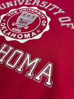 Medium - Vintage 80s Oklahoma University / OU Sooners Maroon Sweatshirt