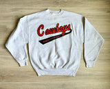Medium - Vintage 90s Oklahoma State Cowboys Script Patch Lt. Gray Sweatshirt
