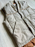 Sm/Med - Vintage 70s Anthonys Beige Western Down Puffer Vest