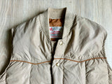 Sm/Med - Vintage 70s Anthonys Beige Western Down Puffer Vest