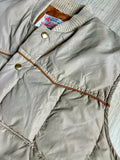 Sm/Med - Vintage 70s Anthonys Beige Western Down Puffer Vest