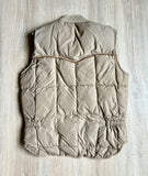 Sm/Med - Vintage 70s Anthonys Beige Western Down Puffer Vest