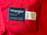 Sm/Med - Vintage 80s Wrangler Solid Red Pearlsnap Western Shirt