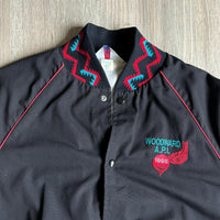 Med/Lrg - Vintage 90s WestArk Black / Aztec Western Rodeo Trucker / Bomber Jacket