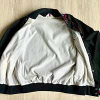 Med/Lrg - Vintage 90s WestArk Black / Aztec Western Rodeo Trucker / Bomber Jacket