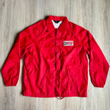 Vintage 70s/80s Sir-Jac Reed Tool / Oilfield Red Windbreaker Jacket (Size Large)