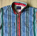 L/XL - Vintage 90s Wrangler Serape / Southwestern Striped Button Up Western Shirt