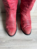 Womens 8.5 B Ariat Faded Red Cowboy Boots