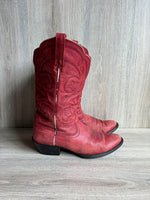 Womens 8.5 B Ariat Faded Red Cowboy Boots