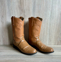 Womens Size 8 Texas Brand Taupe / Beige Roper Cowboy Boots