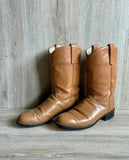 Womens Size 8 Texas Brand Taupe / Beige Roper Cowboy Boots