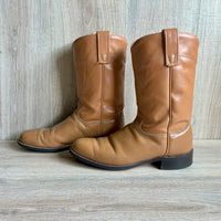 Womens Size 8 Texas Brand Taupe / Beige Roper Cowboy Boots