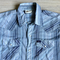 Large - Vintage 70s Key Imperial Baby Blue Western Pearlsnap Shirt