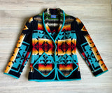 Vintage 50s/60s Pendleton Custom Beaver State Blanket Blazer (Womens Sm/Med)