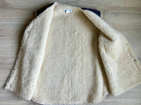 XL - Vintage 70s Cedar Creek Sherpa Lined Western Raw Denim Vest