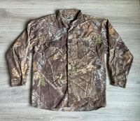 XL - Vintage 90s Field Staff by Mossy Oak S2 Camo Button Up Hunting Shirt