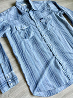 Large - Vintage 70s Key Imperial Baby Blue Western Pearlsnap Shirt