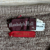 Medium - Vintage 80s Randolph Paul Heathered Briwn Sweater