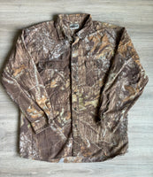 XL - Vintage 90s Field Staff by Mossy Oak S2 Camo Button Up Hunting Shirt