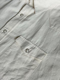 L/XL - Classic West Major Bone Ecru / Cream  Pearlsnap Western Shirt