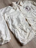 Vintage 70s White Native American / Chief Headdress / Windbreaker Jacket - Med/Lrg