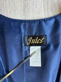 Vintage 90s Jules Denim Western / Rodeo Vest w/ Concho Buttons - Med/Lrg