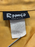 Vintage 90s Romeo Silky Gold / Mustard Button Up Shirt (Made in USA) - Medium