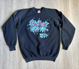 Vintage 90s Butler Cowboys - Western Themed Black Sweatshirt - High School - Medium