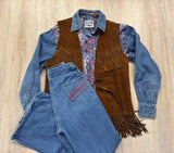 Vintage 70s/80s Woolco Western Wide Leg / High Waist Jeans (23-24 Waist)