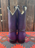 Women’s Size 8 Vintage Purple Laredo Roper Cowboy Boots