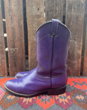 Women’s Size 8 Vintage Purple Laredo Roper Cowboy Boots