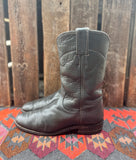 Women’s Size 5B Grey Vintage Justin Ropers - Made in USA