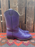 Women’s Size 8 Vintage Purple Laredo Roper Cowboy Boots